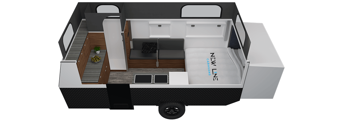 15ft Hybrid Caravan for Couple